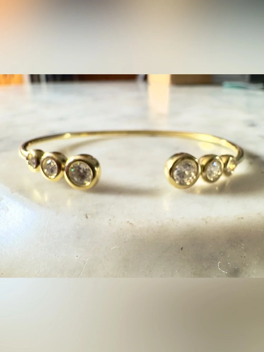 Gold Open Cuff Bracelet